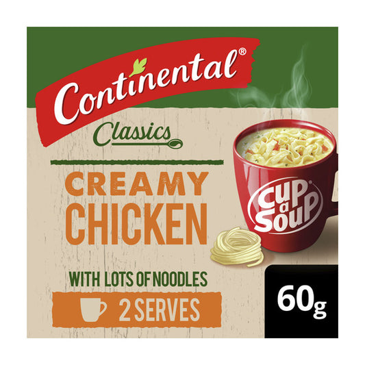 Continental Cup A Soup Creamy Chicken With Lots Of Noodles Serves 2 | 60g