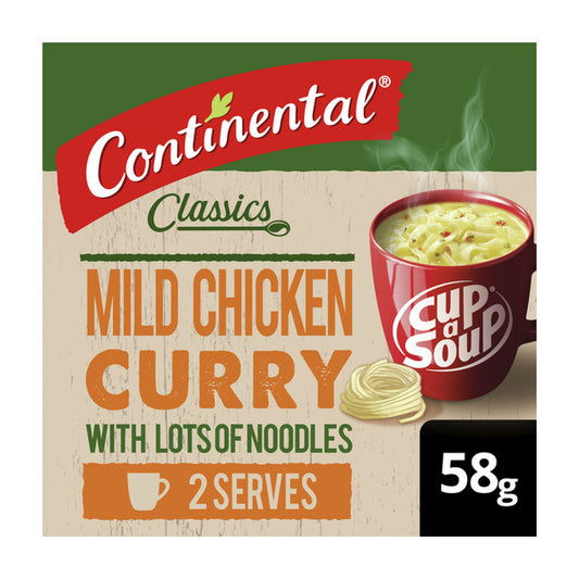Continental Cup A Soup Mild Chicken Curry Wth Lots Of Noodles Serves 2 | 58g