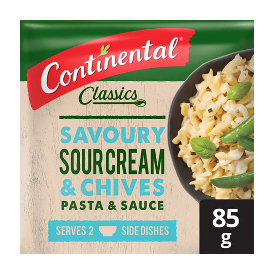 Continental Sour Cream & Chives Pasta & Sauce Serves 3 | 85g