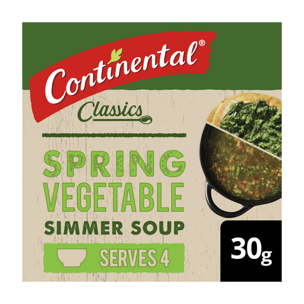 Continental Spring Vegetable Soup Serves 4 | 30g