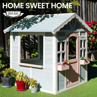 Cottage Style Wooden Childrens Playhouse
