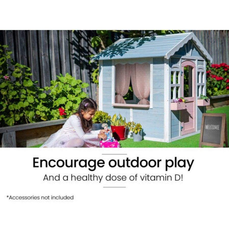 Cottage Style Wooden Childrens Playhouse