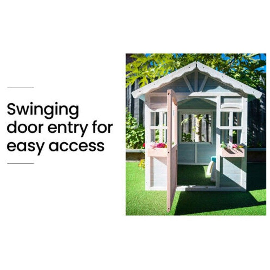 Cottage Style Wooden Childrens Playhouse