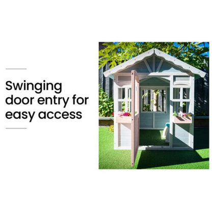 Cottage Style Wooden Childrens Playhouse