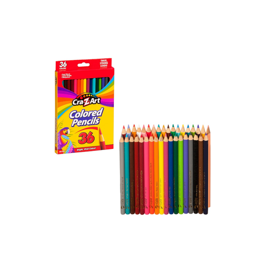 Cra-Z-Art Stationery Coloured Pencils 36 Pieces