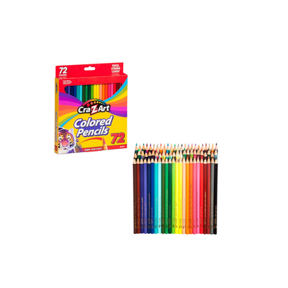 Cra-Z-Art Stationery Coloured Pencils 72 Pieces