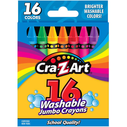 Cra-Z-Art Stationery Jumbo Washable Crayon 16 Pieces