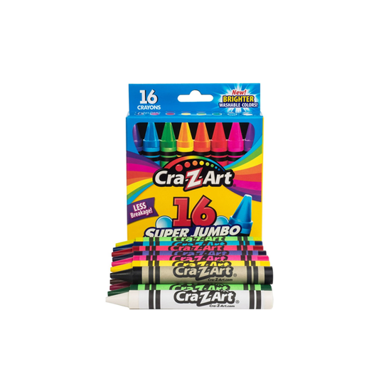 Cra-Z-Art Stationery Super Jumbo Washable Crayon 16 Pieces