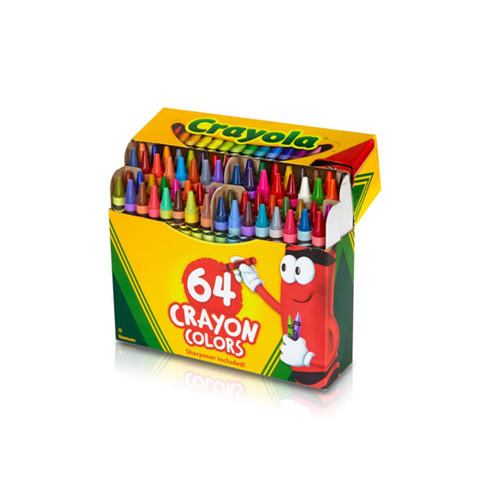 Crayola Crayon Box with Sharpener 64 Pack