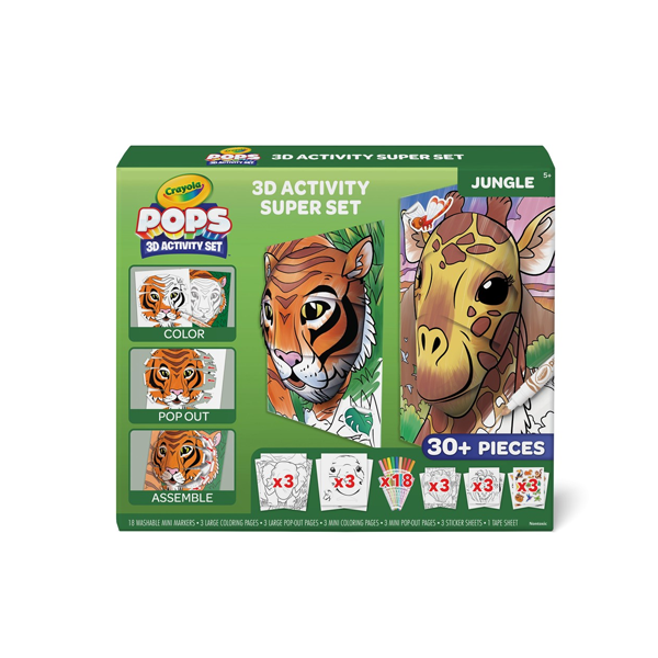 Crayola POPs 3D Activity Kit - Jungle