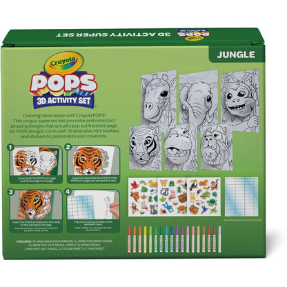 Crayola POPs 3D Activity Kit - Jungle