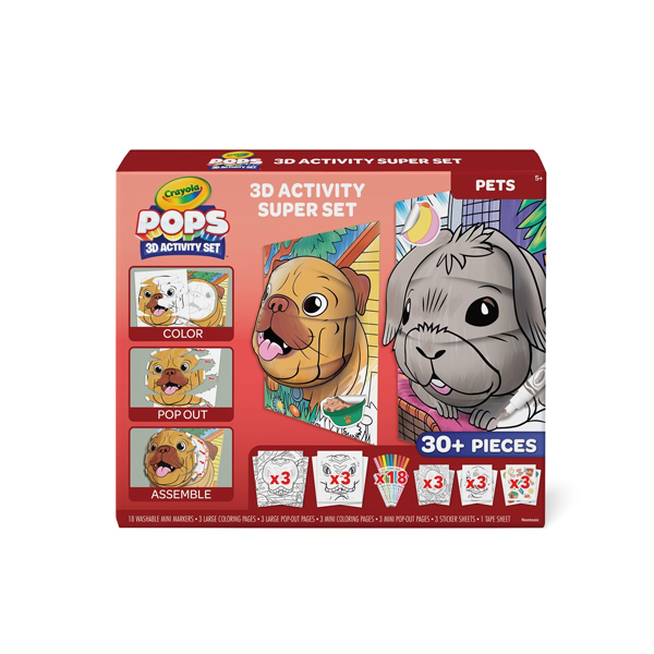 Crayola POPs 3D Activity Kit - Pets