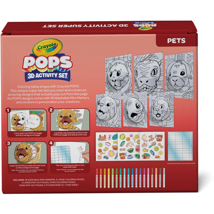 Crayola POPs 3D Activity Kit - Pets