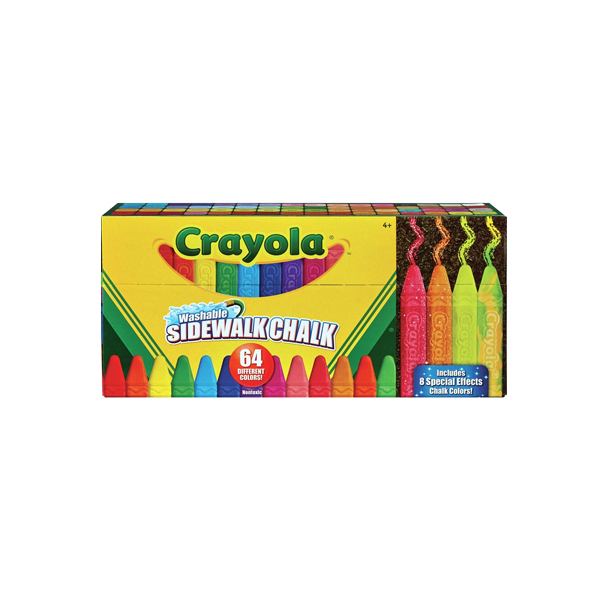 Crayola Sidewalk Chalk 64 Pack