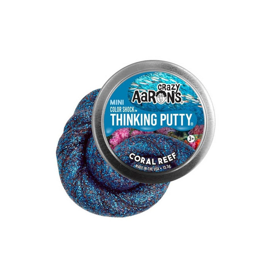 Crazy Aaron's 2 inch Star Effects Mini Thinking Putty Coral Reef