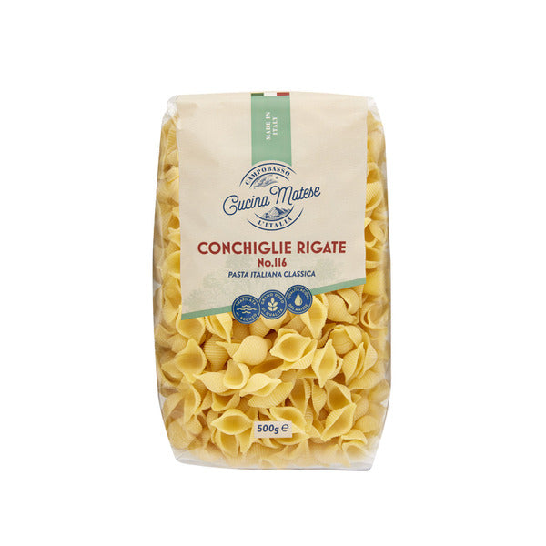 Cucina Matese Conchiglie Rigate Italian Pasta No 116 | 500g