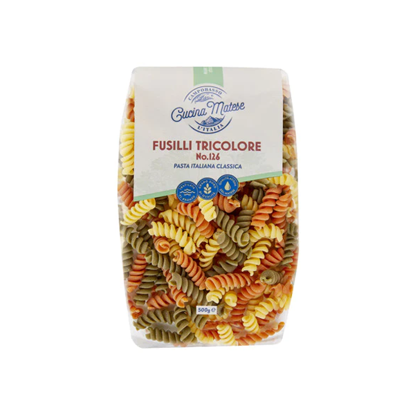 Cucina Matese Pasta Fusilli Tricolore | 500g