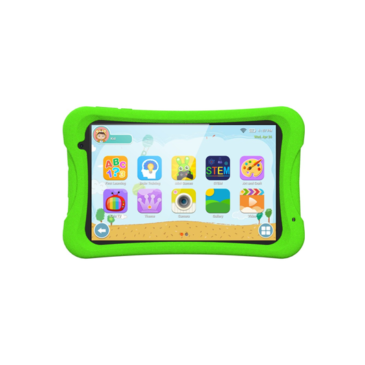 DGTEC 8 Tablet with Green Rugged Protect Case and Hinged Handle