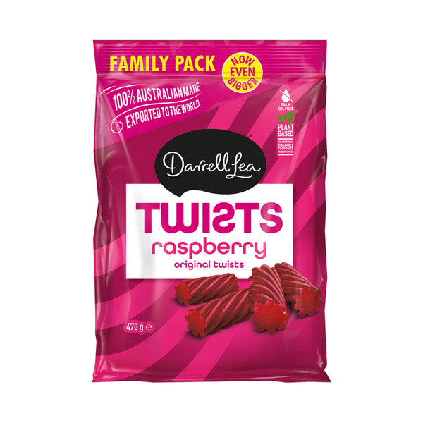 Darrell Lea Raspberry Twists Value Pack | 470g – Shop & Dispatch