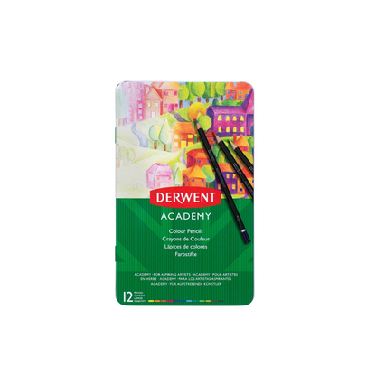 Derwent Academy Colour Pencils 12 Pack