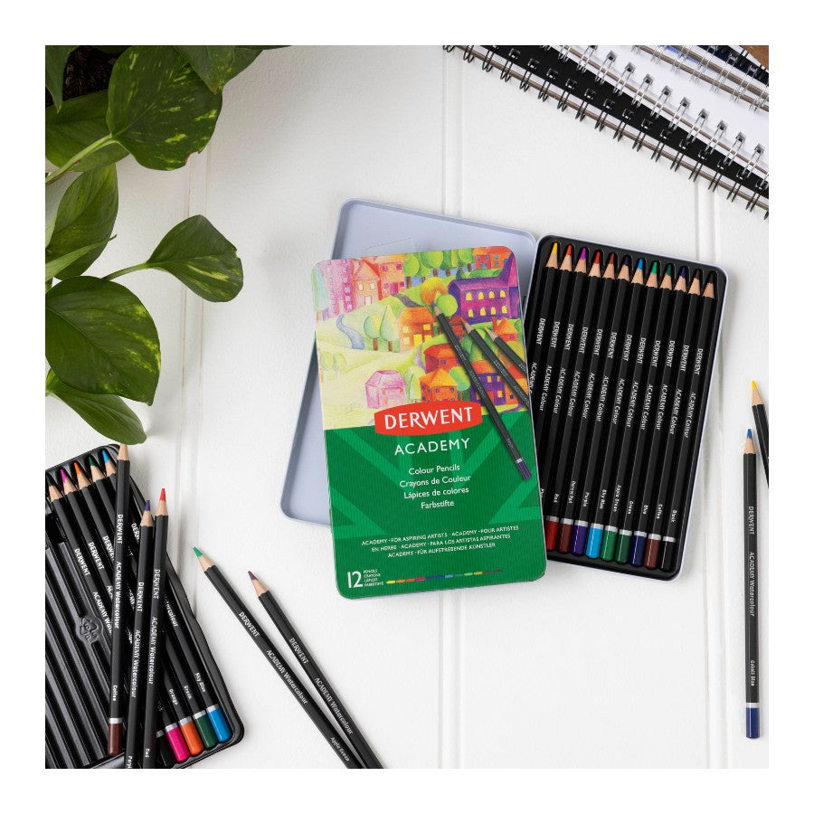 Derwent Academy Colour Pencils 12 Pack