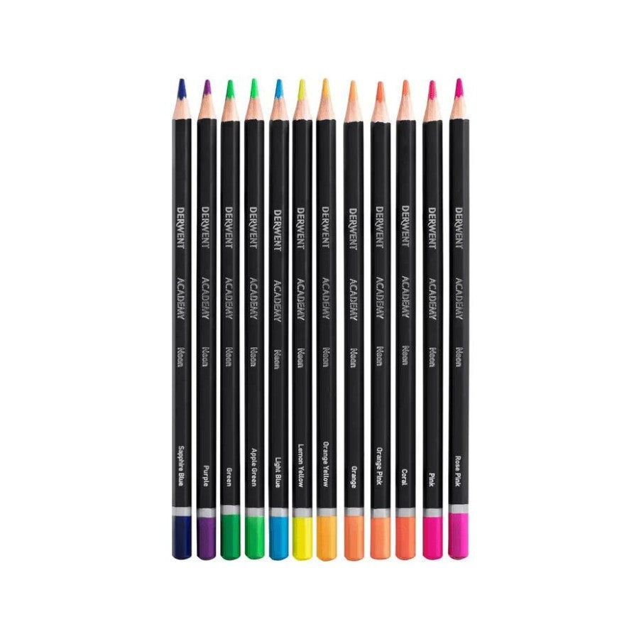 Derwent Academy Neon Pencils 12 Pack