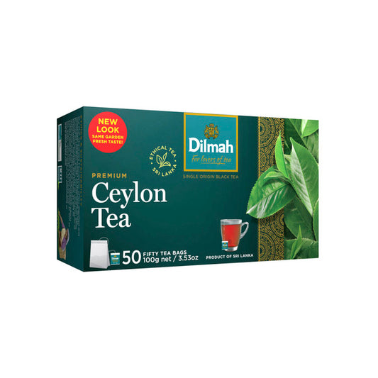 Dilmah Pure Ceylon Premium Tea Bags 50 Pack | 100g