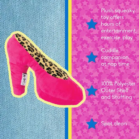 Doggy Parton Fabulous High Heel Dog Toy Pink