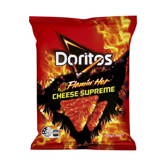 Doritos Corn Chips Cheese Supreme Flaming Hot | 150g