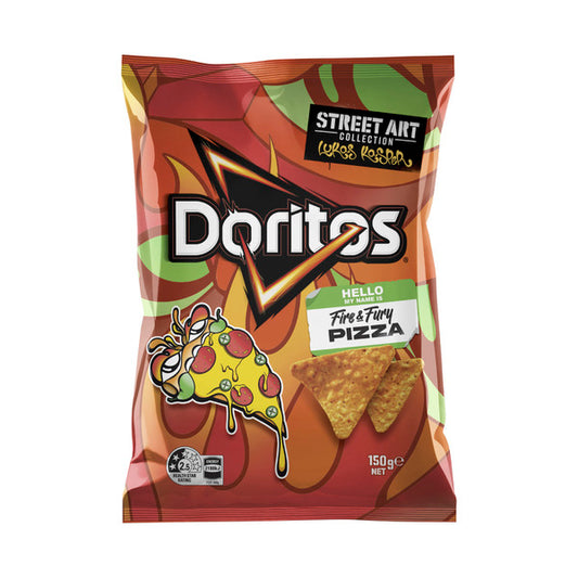 Doritos Corn Chips Fire & Fury Pizza | 150g