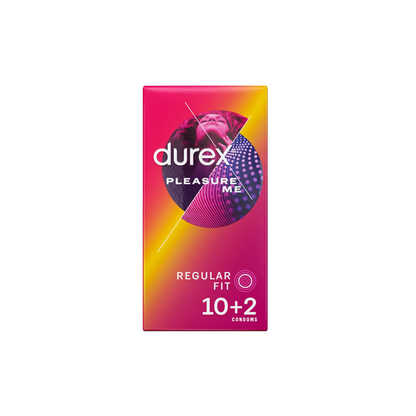 Durex Pleasure Me Regular Fit Condoms 10 + 2 Pack