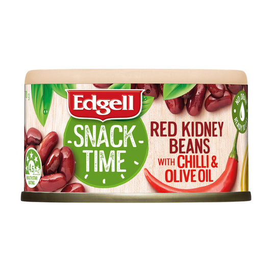 Edgell Snack Cans Red Kidney Beans Chilli Olive Oil | 70g