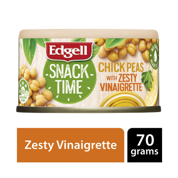Edgell Snack Time Chick Peas With Zesty Vinaigrette | 70g – Shop & Dispatch