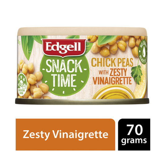 Edgell Snack Time Chick Peas With Zesty Vinaigrette | 70g