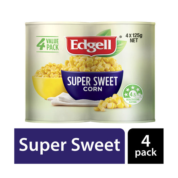 Edgell Super Sweet Corn Kernels | 4 pack