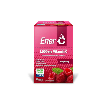 Ener-C Raspberry Effervescent Multivitamin Drink