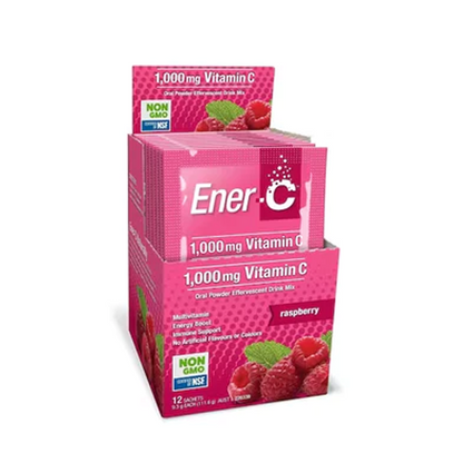 Ener-C Raspberry Effervescent Multivitamin Drink