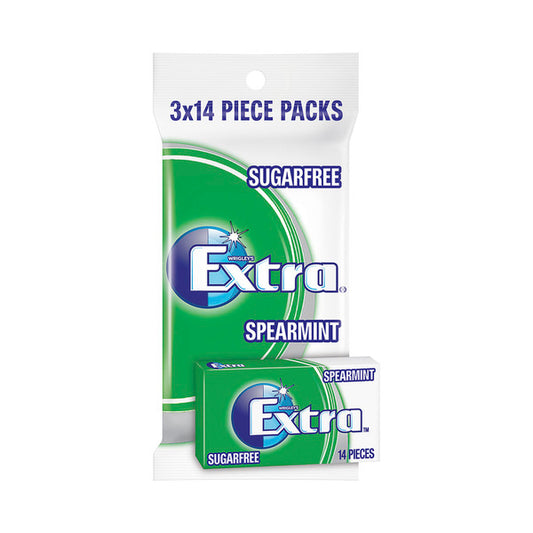 Extra Spearmint Sugar Free Chewing Gum 3x27g | 81g