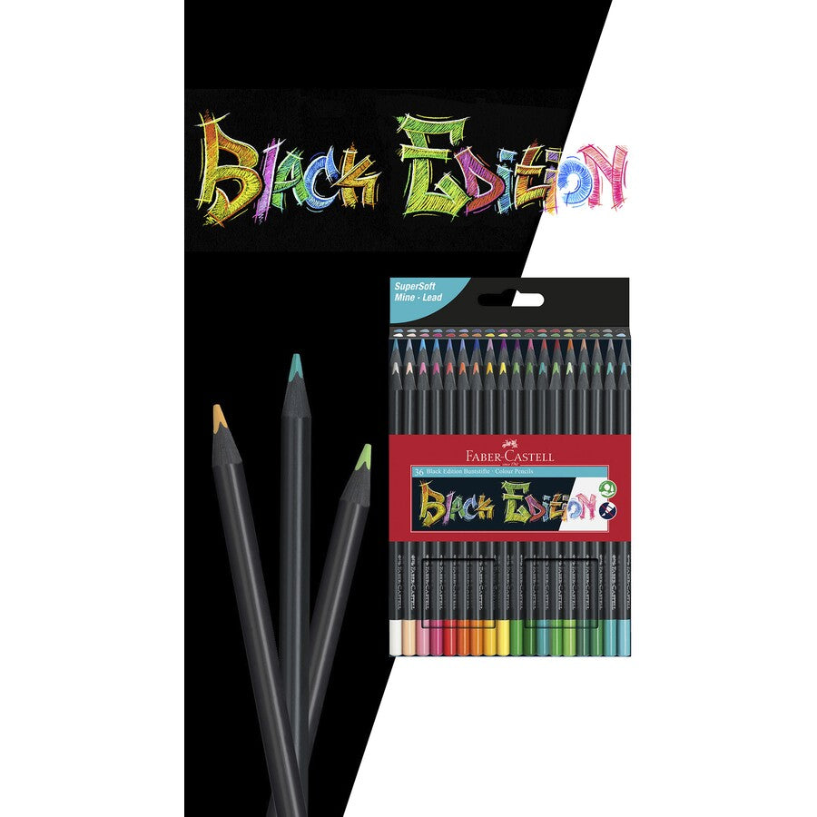 Faber-Castell Black Edition Colour Pencils 36 Pack