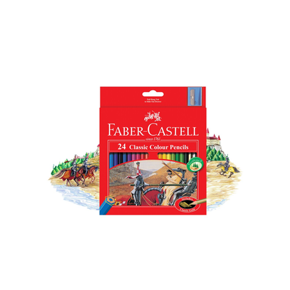 Faber-Castell Classic Colour Pencils 24 Pack