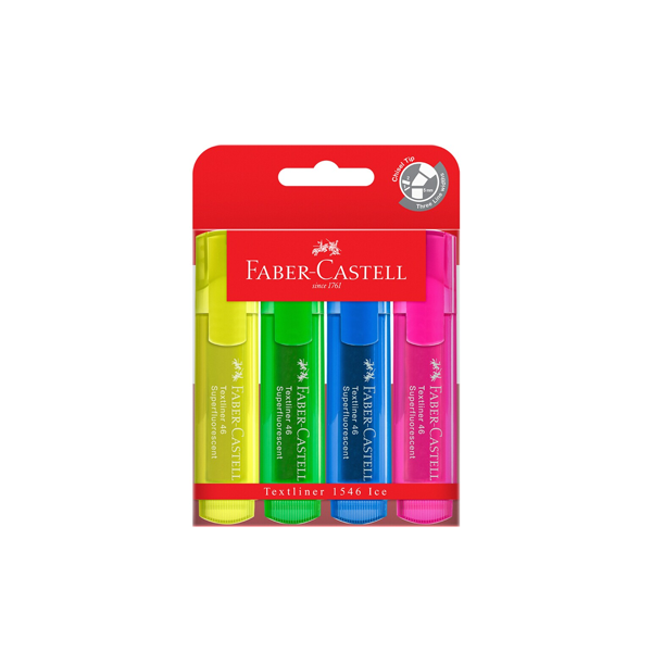 Faber-Castell Textliner Ice 4 Pack