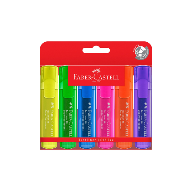 Faber-Castell Textliner Ice Highlighter 6 Pack