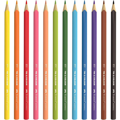 Faber-Castell Tri Colour Pencils 12 Pack