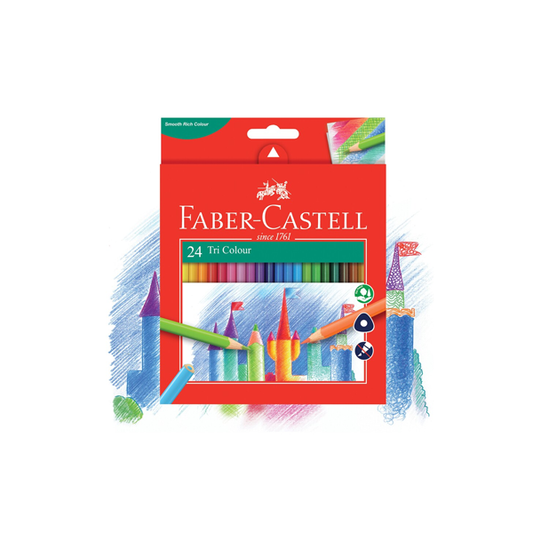 Faber-Castell Tri Colour Pencils 24 Pack