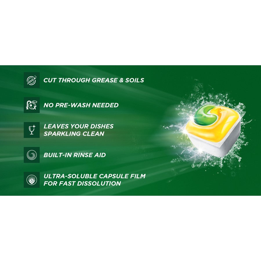 Fairy Original All in One Lemon Scented Automatic Dishwasher Tablets 64 pack