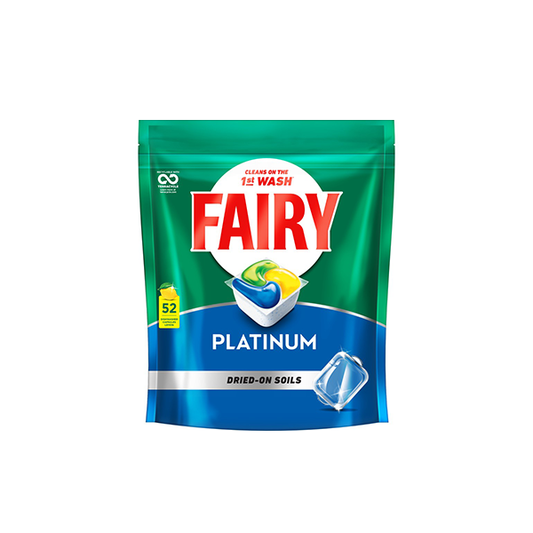 Fairy Platinum All In One Lemon Automatic Dishwasher 52 Tablets