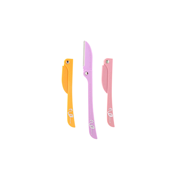 Feather Flamingo Dermaplaning Razors 3pk