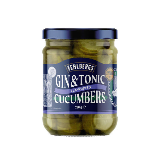 Fehlbergs Gin & Tonic Sliced Flavoured Cucumbers | 230g