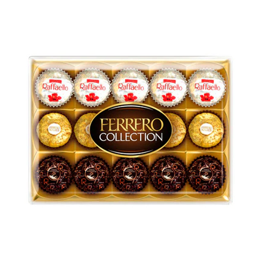 Ferrero Collection Rocher Raffaello Rondnoir Chocolate Gift Box 15 Pack | 172g