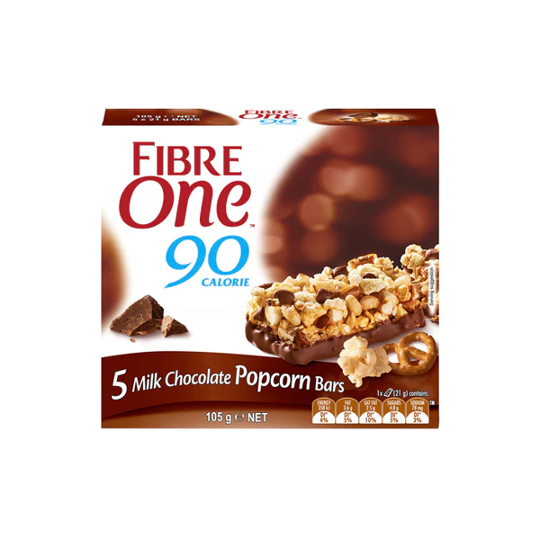 Fibre One Milk Chocolate Popcorn Bars | 105g